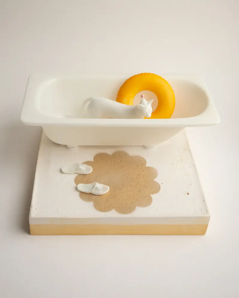 varya schuka &mdash; Кошка праздничная в ванне
